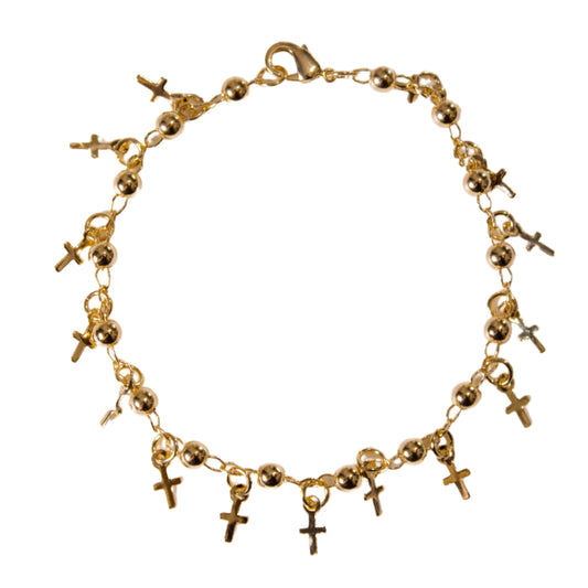 Cross charms bracelet