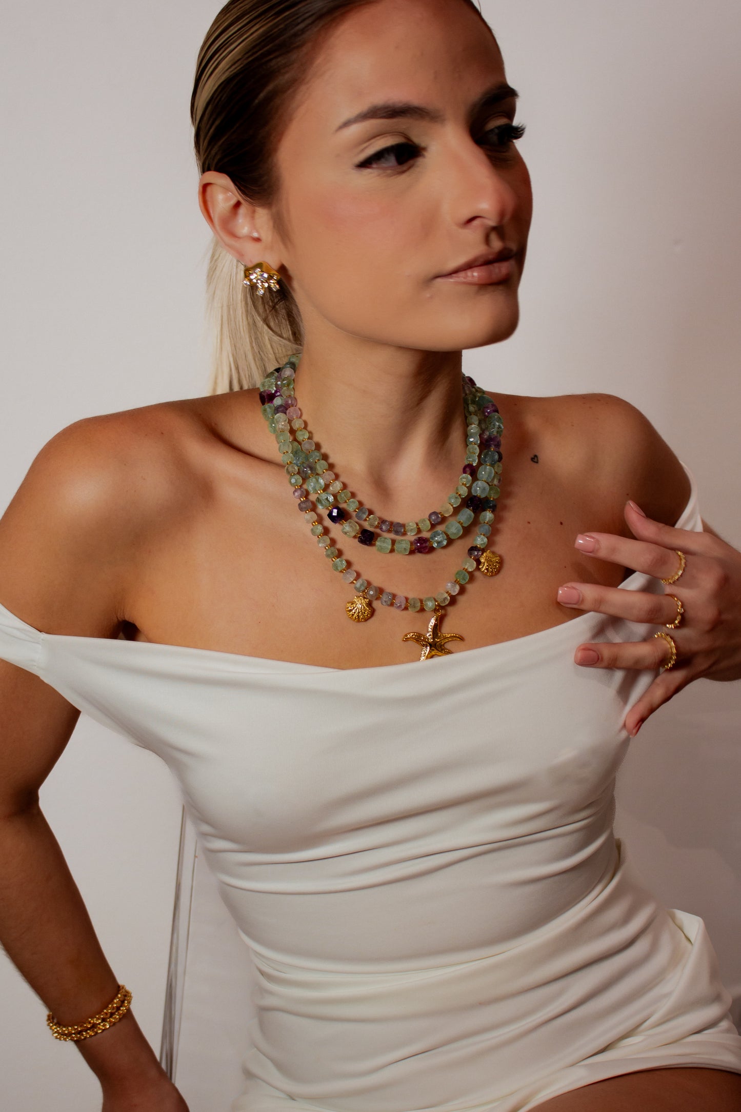 Caribbean Shore Multi Layer necklace