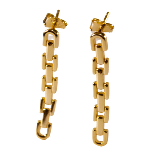 Elise link chain earrings