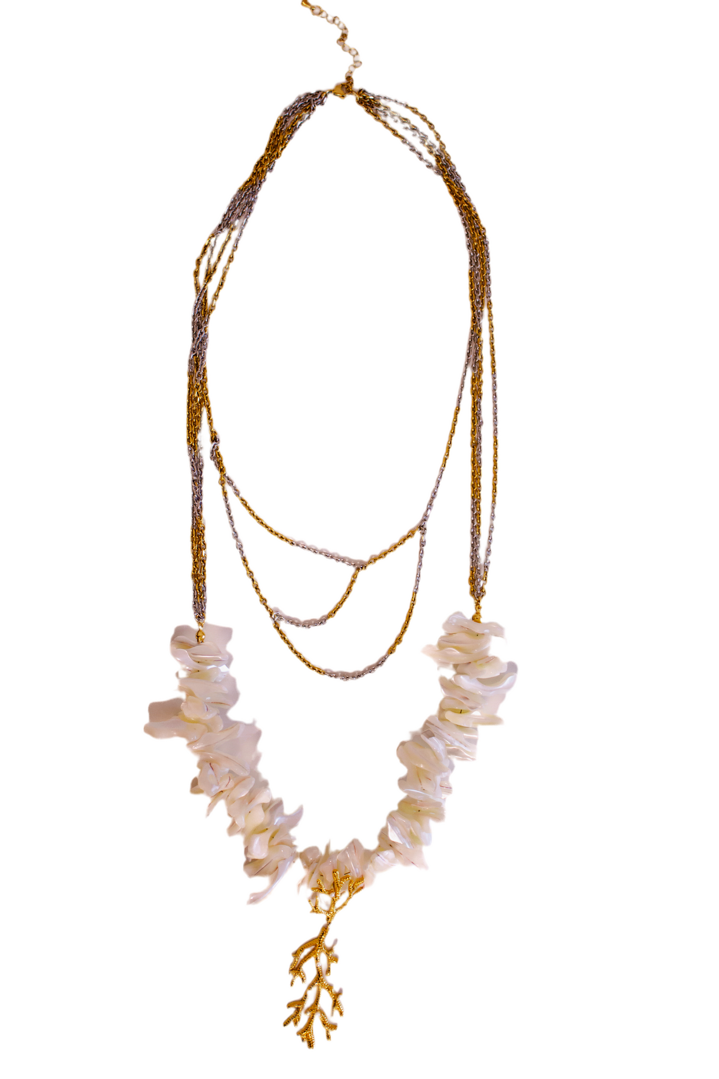 Coral Multi Layer necklace