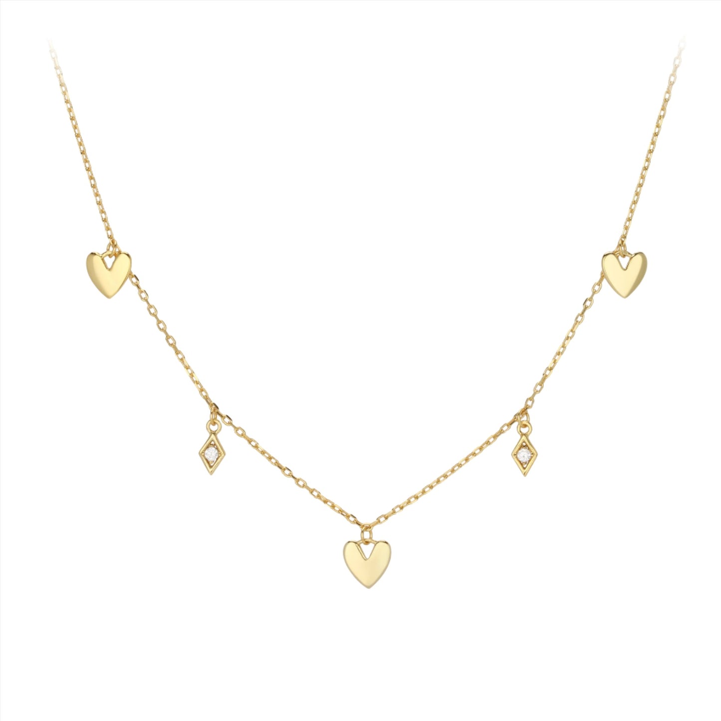 Eve hearts necklace